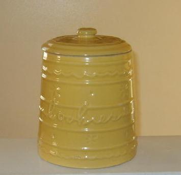 Rare yellow cookie jar pastel Mar-crest Hull