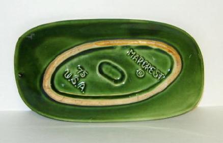 Green Marcrest ashtray