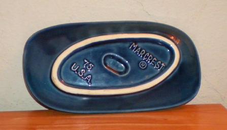Blue Marcrest ashtray