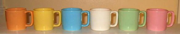 Hull Mar-crest pastel cups